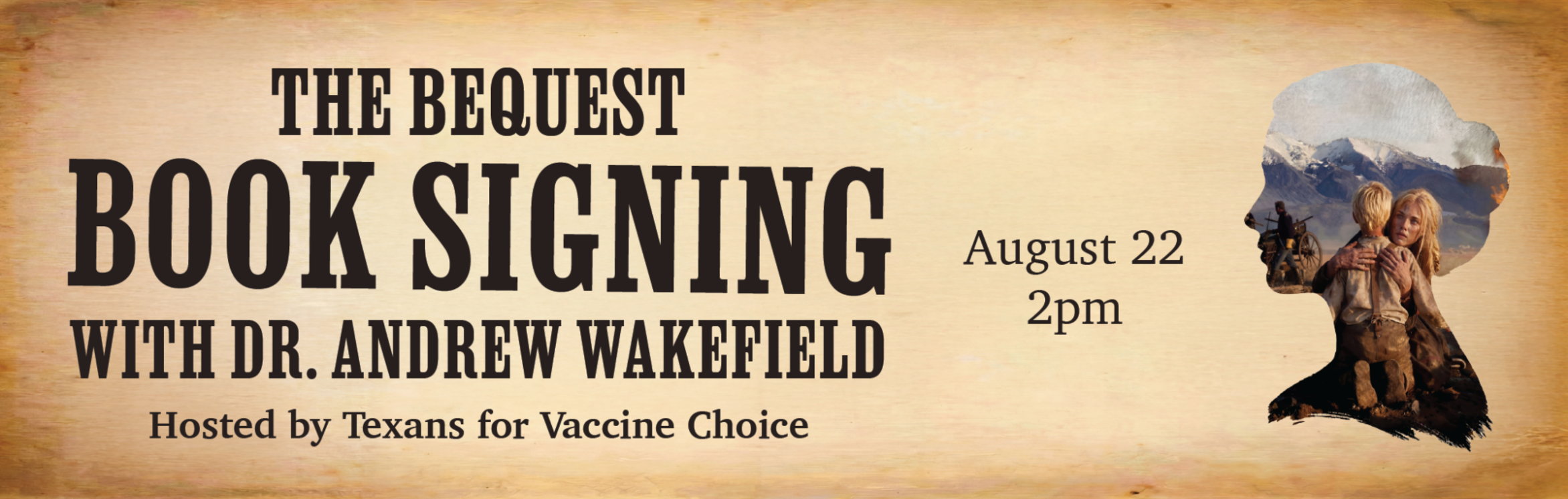 The Bequest Book Signing banner